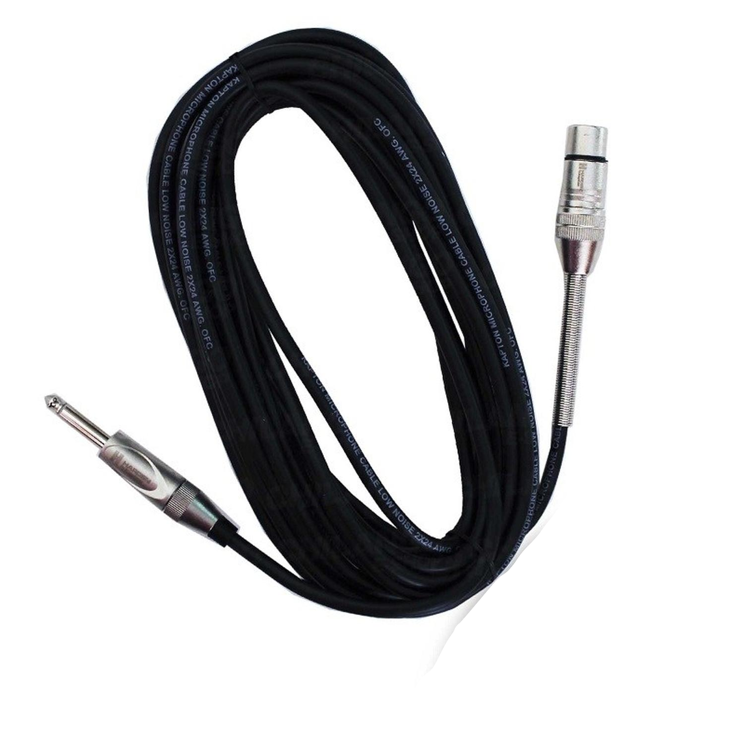 Cable Extension Plug 6.3mm Mono A Canon Hembra 15 Mt