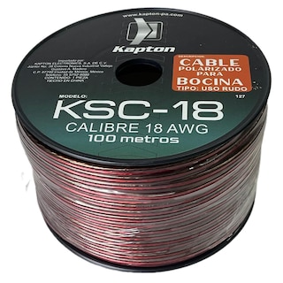 Foto 1 | Cable Para Bocina Uso Rudo Polarizado Calibre 18 100 Mts