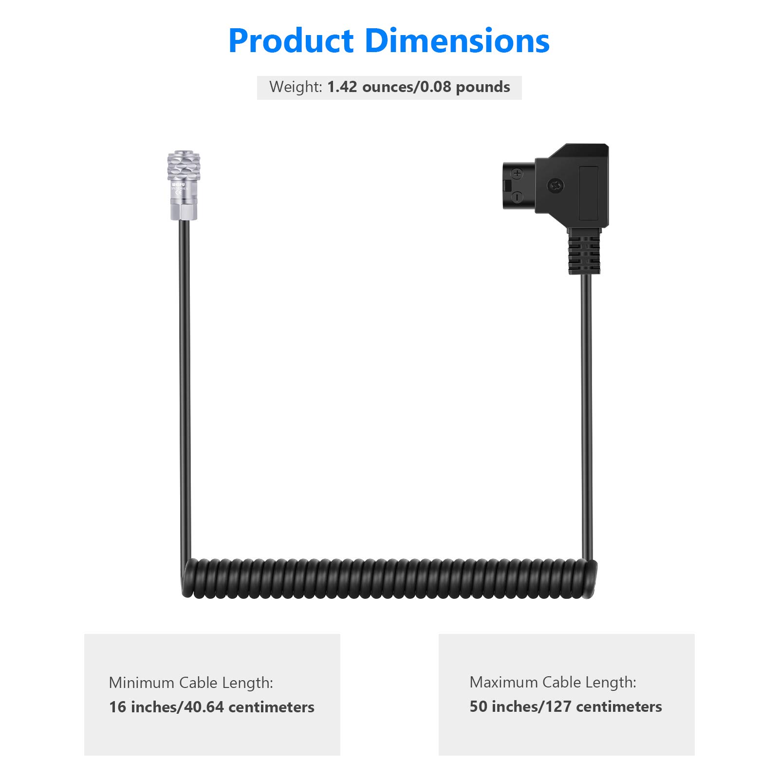 Foto 5 pulgar | Cable De Alimentación Neewer D-tap A Bmpc 4k/6k Para Batería De Montaje En V - Venta Internacional.