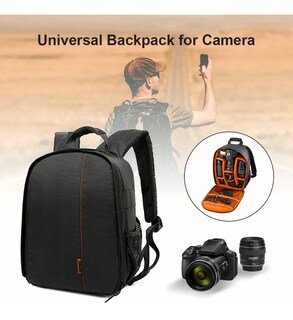 Foto 2 | Bolso para Cámara Profesional Impermeable Malubero color Anaranjado con Negro