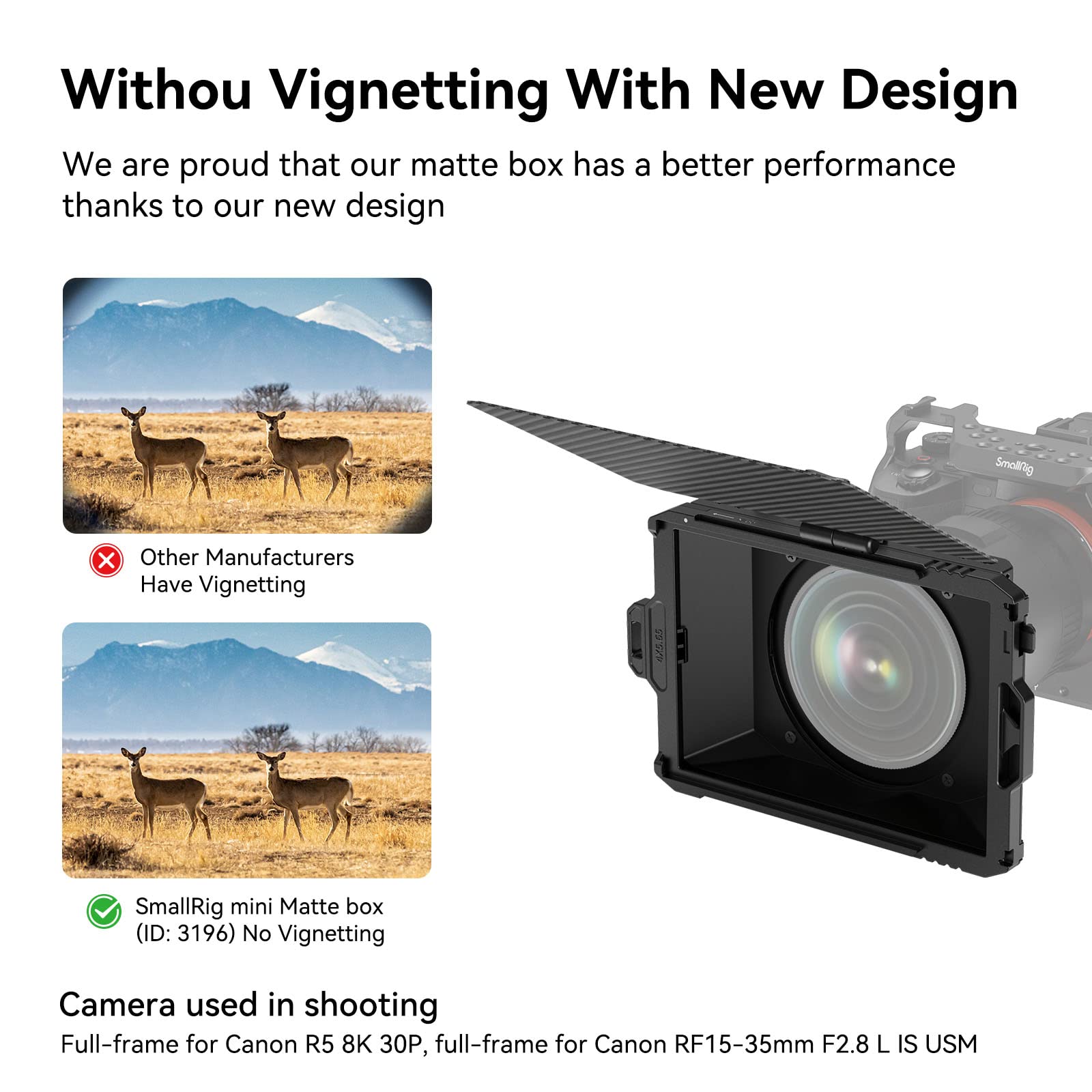 Foto 4 | Matte Box Smallrig Mini Para Réflex Digital Sin Espejo Con Lentes De 67-95 Mm - Venta Internacional.
