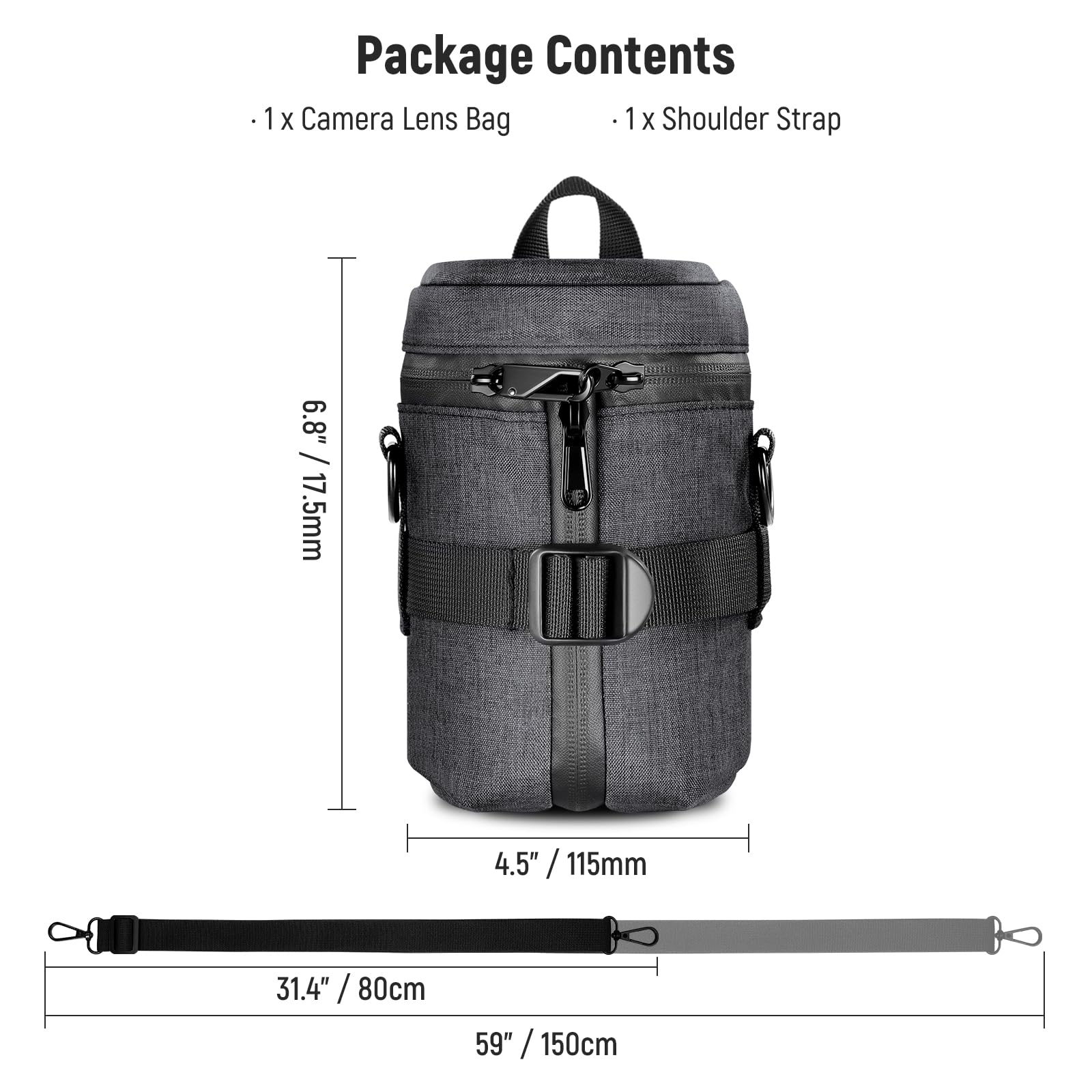Foto 8 pulgar | Funda Para Lente De Cámara Neewer Pb006 Para Cámara Réflex Digital Sin Espejo De 10 X 14 Cm - Venta Internacional.