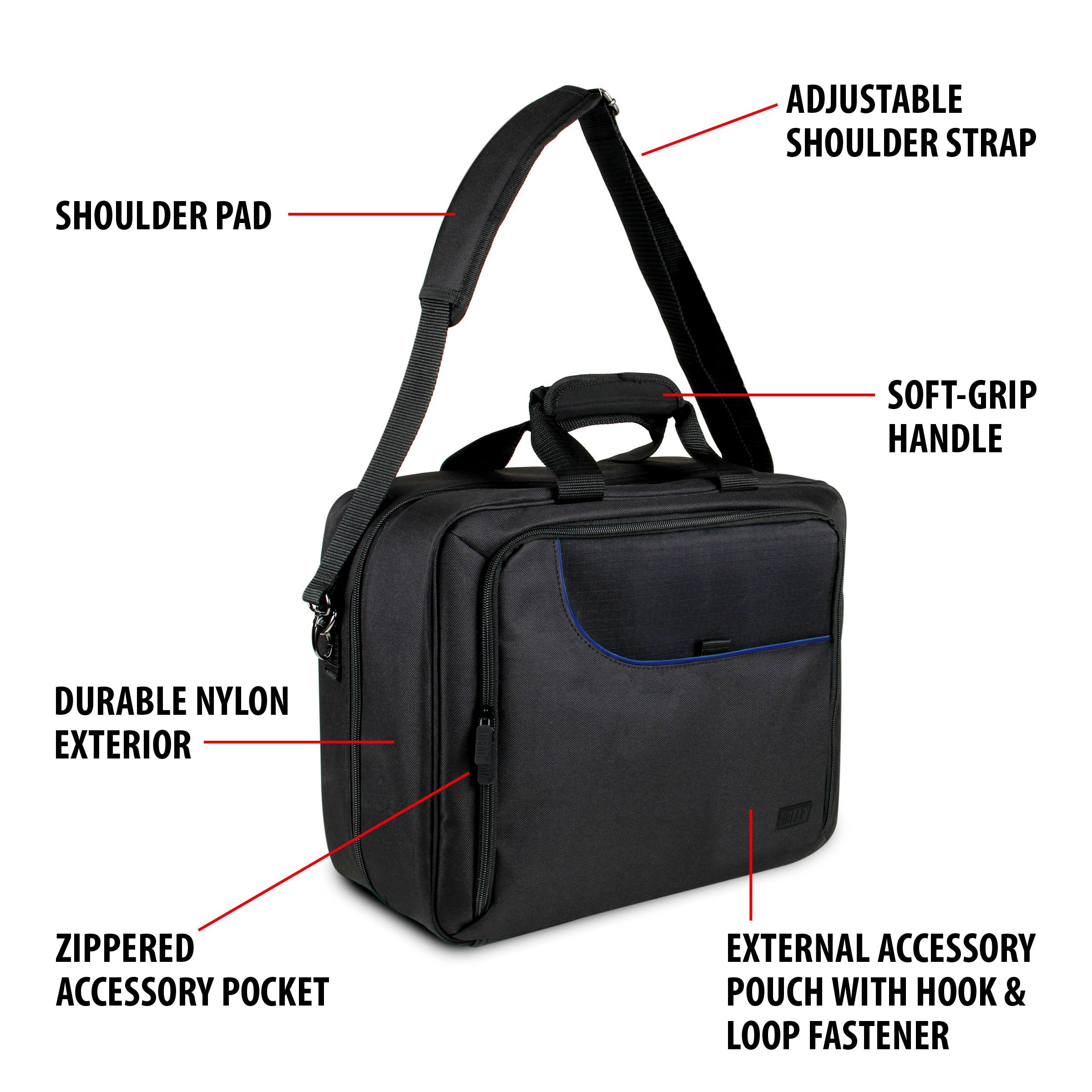 Foto 4 | Funda De Transporte Para Proyector Usa Gear, Resistente A Los Arañazos, Azul - Venta Internacional.