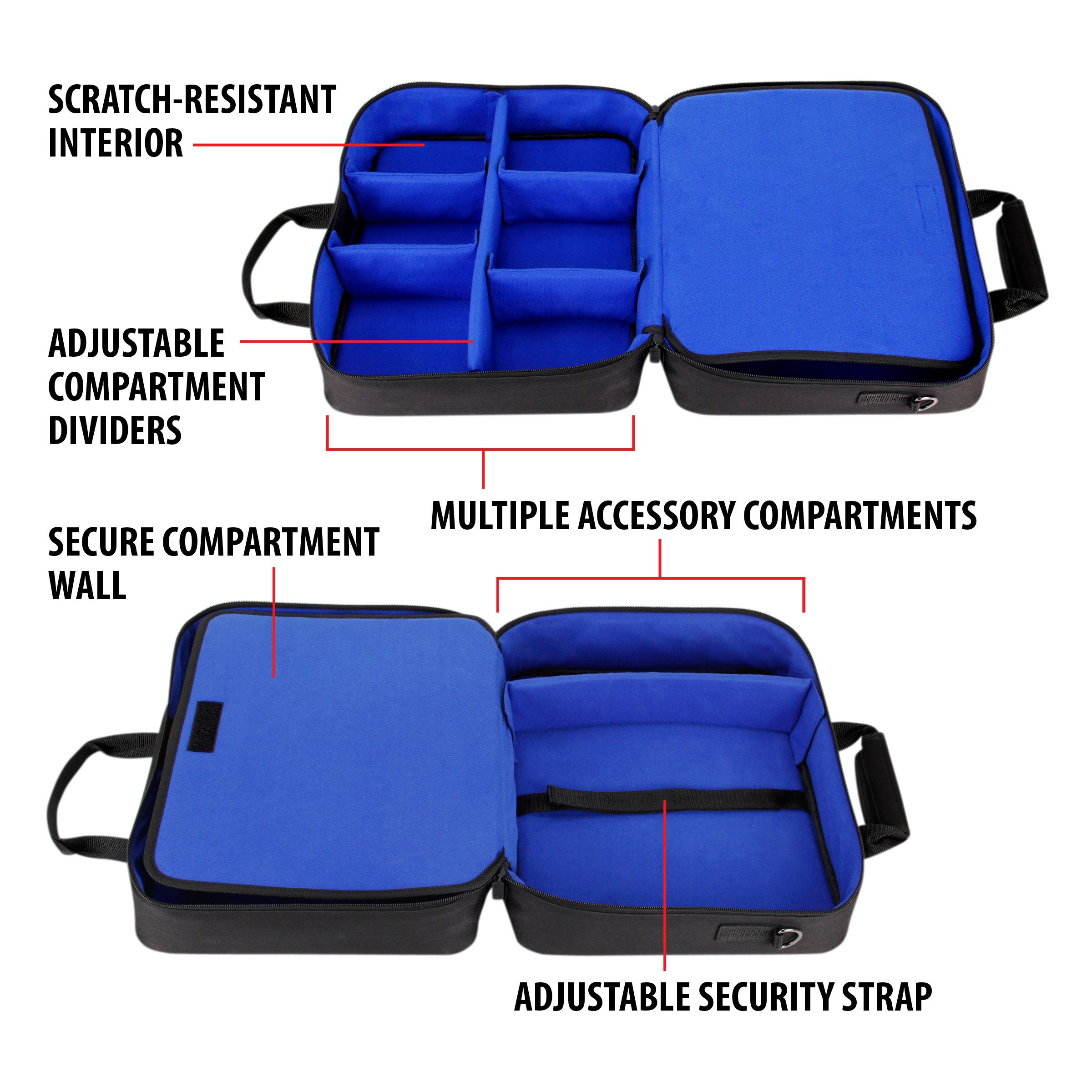 Foto 8 pulgar | Funda De Transporte Para Proyector Usa Gear, Resistente A Los Arañazos, Azul - Venta Internacional.