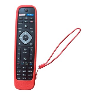 Foto 2 | Funda Para Control Philips Tv 32plf2909 40pfl4609 Rojo