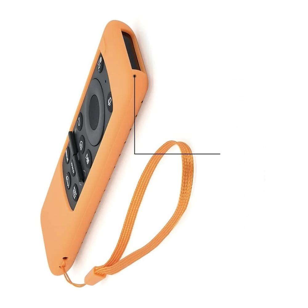 Foto 2 pulgar | Funda De Silicona Para Control Solar Samsung Qled Naranja