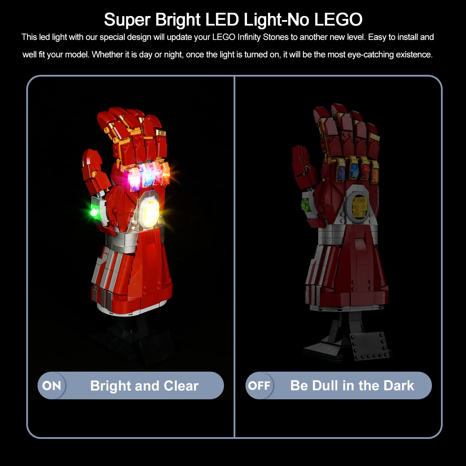 Foto 4 pulgar | Kit De Luces Led Para Lego Nano Gauntlet 76223 De Brickbling - Venta Internacional.