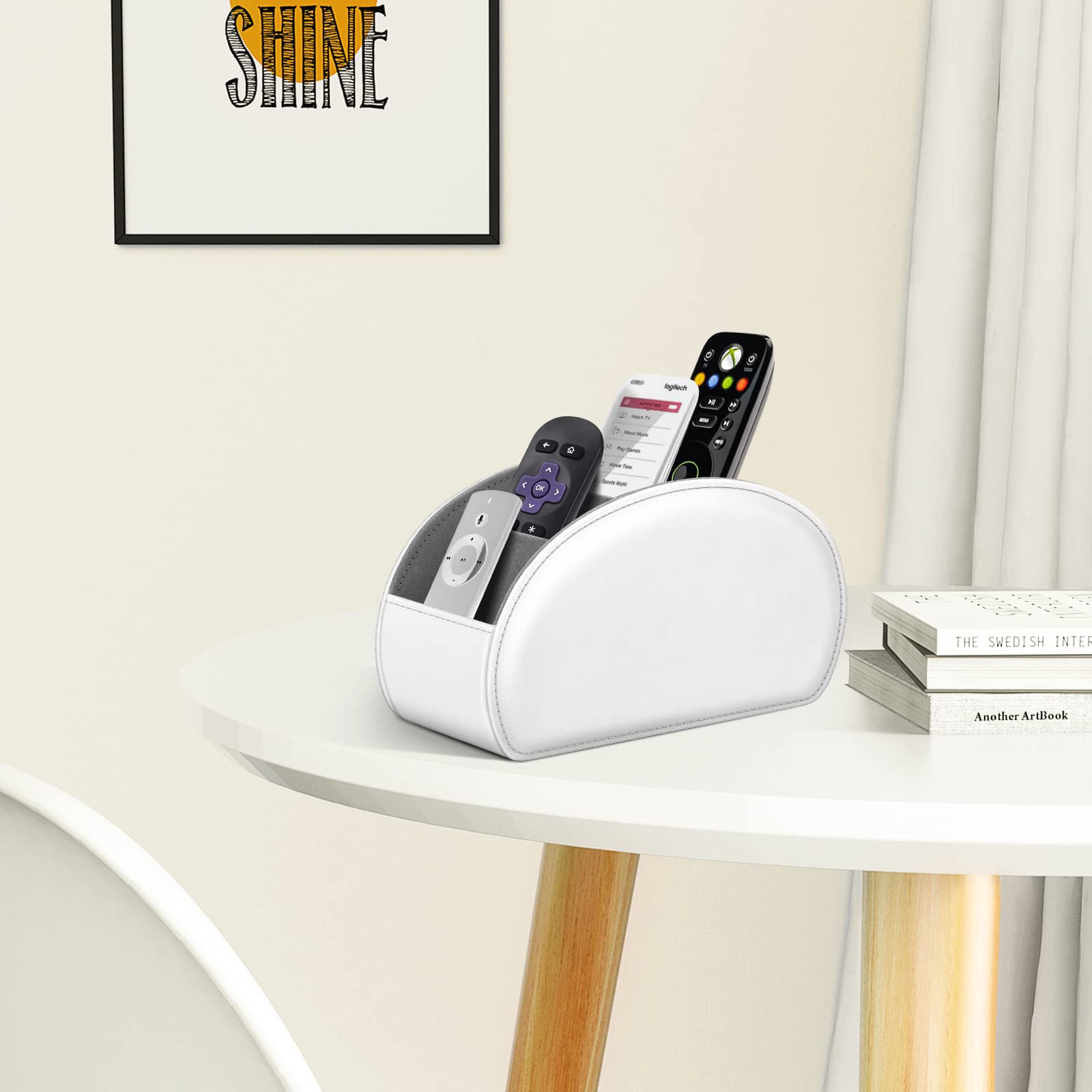 Foto 4 pulgar | Soporte Para Mando A Distancia Fintie De Piel Vegana Con 5 Compartimentos - Venta Internacional.