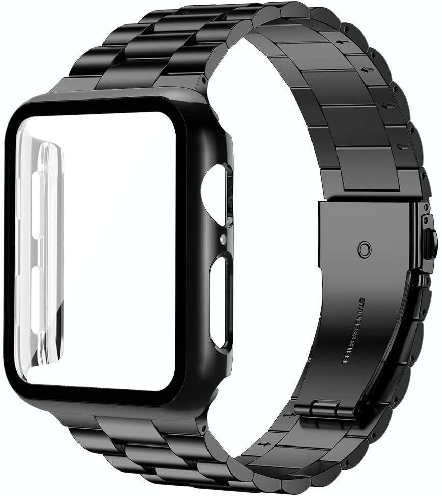 Foto 2 pulgar | Venta Internacional - Baozai Compatible Con Banda Apple Watch 44 Mm Con Estuche, Banda De Acero Inoxidable Y Cubie