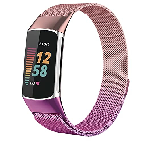 Foto 2 pulgar | Venta Internacional - Banda De Reloj De Metal Awsmore Compatible Para Fitbit Charge 5 Band No Hebilla Diseño Ban