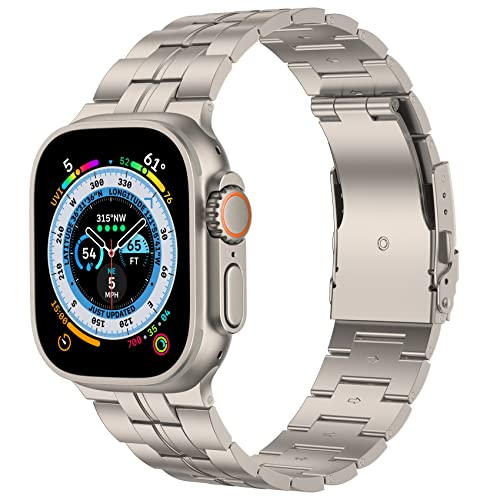 Foto 2 pulgar | Venta Internacional - Banda De Titanio Baozai Compatible Con Apple Watch Band 49 Mm 45 Mm 44 Mm 42 Mm, Banda Depo