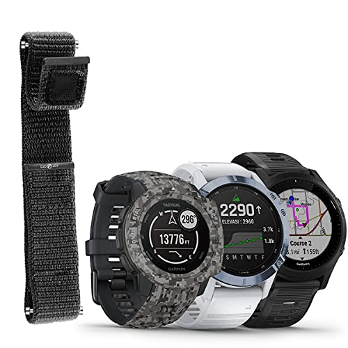 Venta Internacional - C2d Joy Ultra Fit 22 Nylon Fabric Sport Strap Compatible Con Bandas De Reloj De 22 Mm De Gar