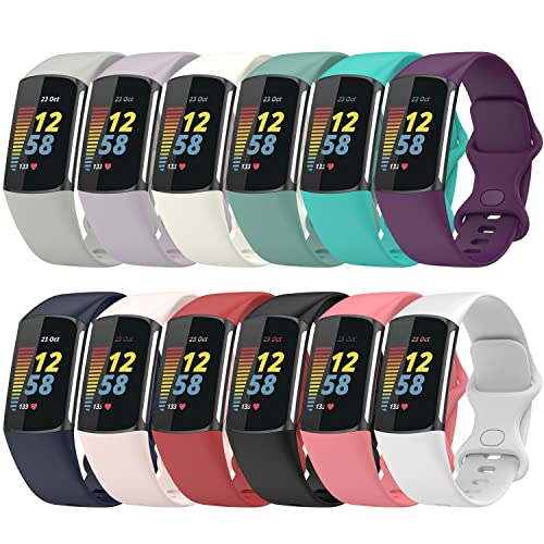 Foto 2 pulgar | Venta Internacional - Bandas De 12 Paquetes Compatibles Con Fitbit Charge 5 Band, Correa De Reemplazo De Banda De