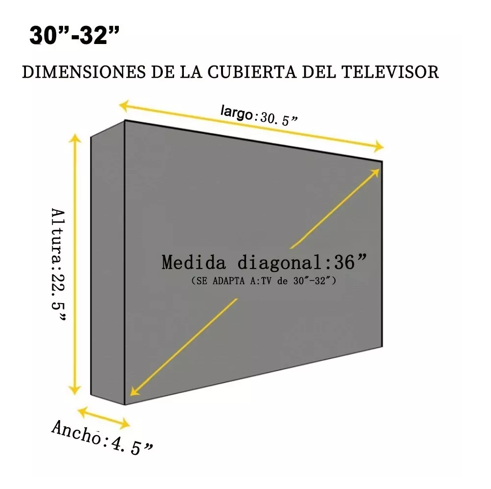 Foto 3 pulgar | Protector de Pantalla para Televisores Exteriores 30-32" Negro