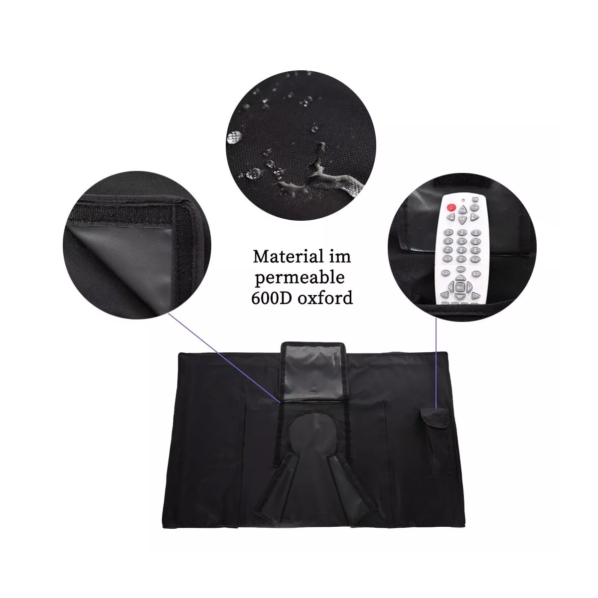 Foto 3 pulgar | Protector De Pantalla Funda Para Tv Exterior 65-70 Pulg Eo Safe Imports Esi-16103-1 Negro