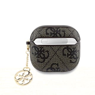 Foto 2 | Funda Original Guess 4g Dije Airpods 4 Café