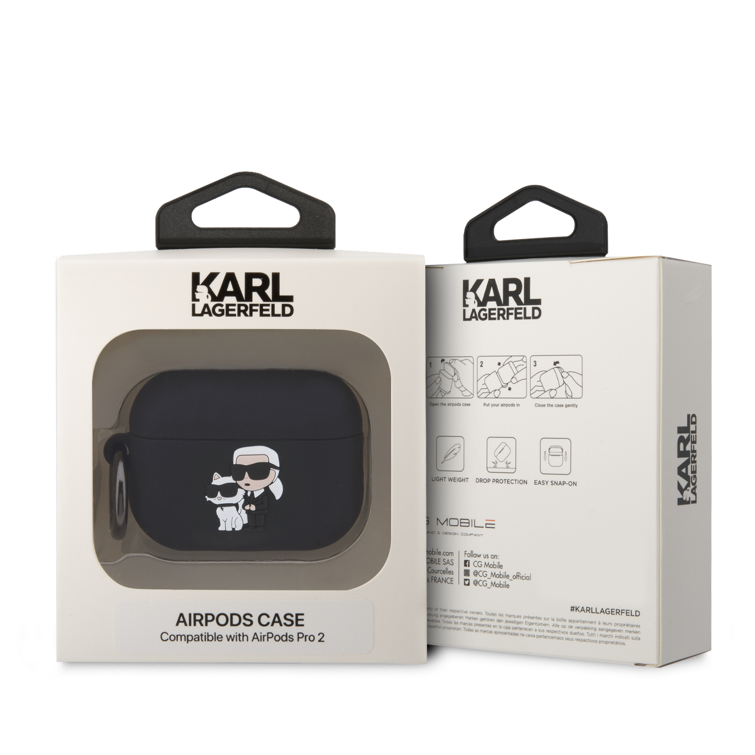 Foto 5 pulgar | Funda Original Karl Silicona K&c Airpods Pro Negro