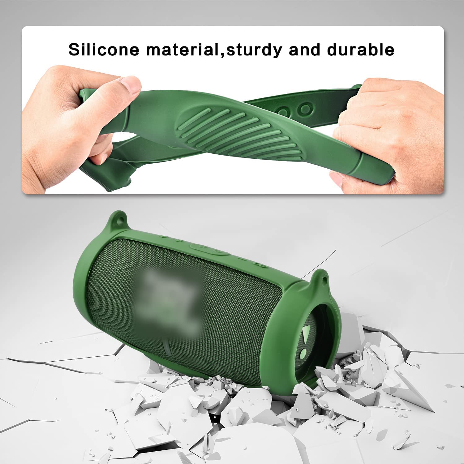 Foto 4 | Funda De Silicona Para Altavoz Impermeable Jbl Charge 5  Color Verde - Venta Internacional.