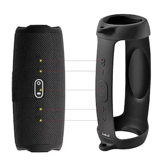 Foto 3 | Funda Protectora de Silicón para Bocina Jbl Charge 5 Negra