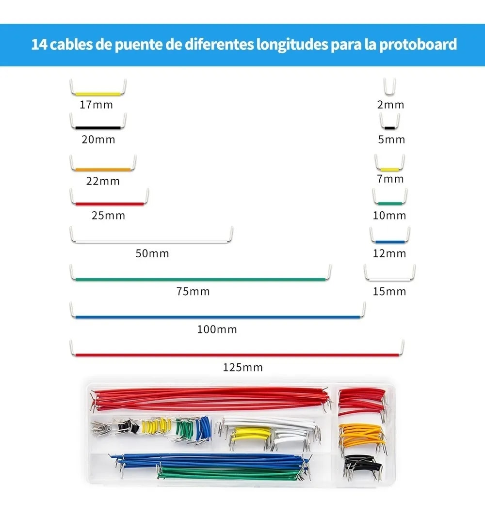 Componentes Electrónicos Para Arduino Malubero 400 Piezas