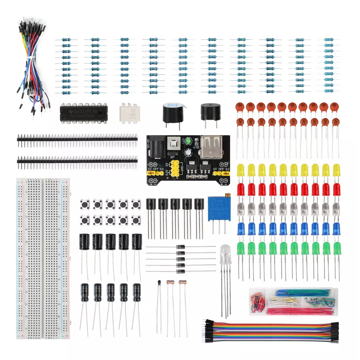 Foto 2 pulgar | Kit De Inicio De Componentes Para Arduino Y Raspberry Pi Eo Safe Imports  Esi-8643 Multicolor