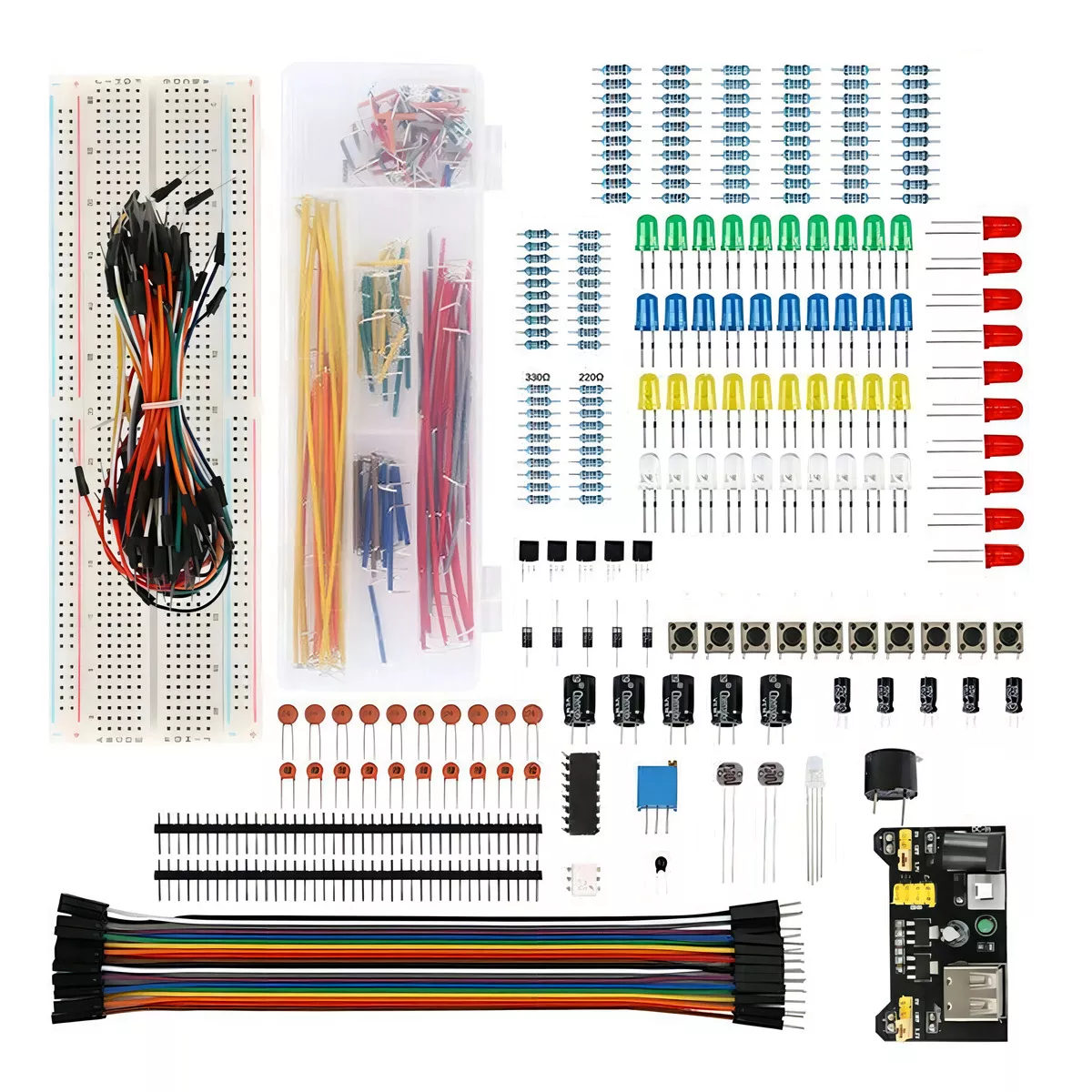 Kit De Placa Prototipo 830 Puntos De Conexión Eo Safe Imports Esi-16200 Multicolor