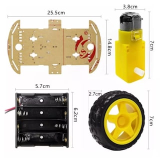 Foto 3 | Chasis De Carro Kit Arduino, 4 Llantas Eo Safe Imports Esi-10752 Multicolor