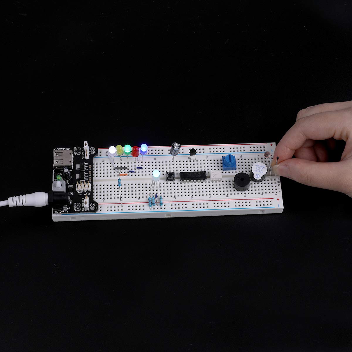 Foto 5 pulgar | Kit Electrónico De Diversión Elegoo Actualizado Con Fuente De Alimentación Arduino - Venta Internacional.