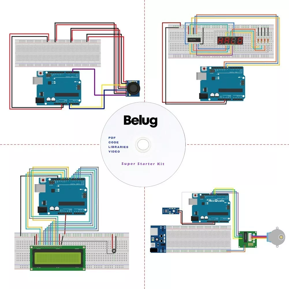 Foto 5 pulgar | Kit Compatible Con Arduino En Español Belug Azul