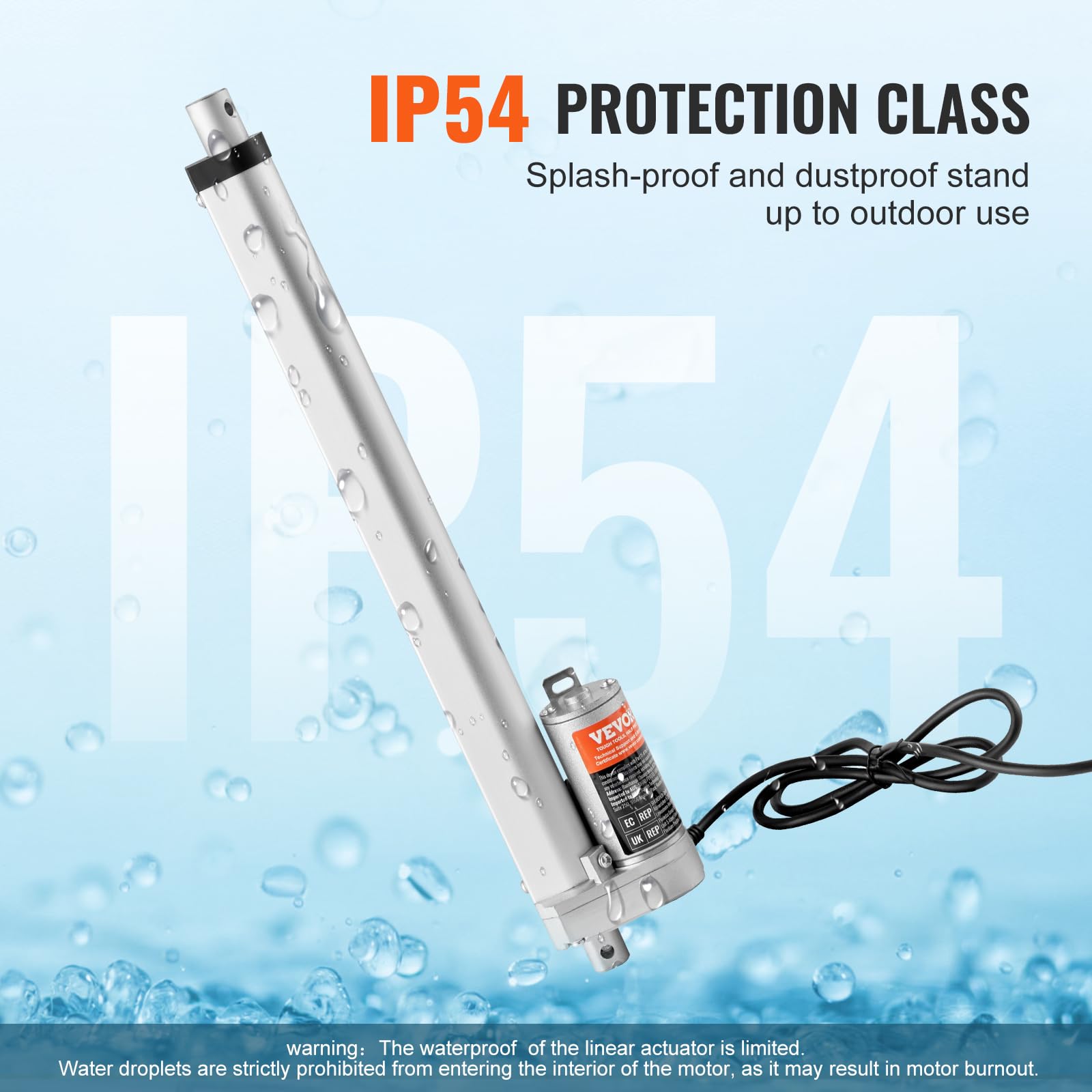 Foto 5 pulgar | Actuador Lineal Vevor De 12 V, 300 Mm, Carrera, 1500 N, Carga Con Soporte - Venta Internacional.