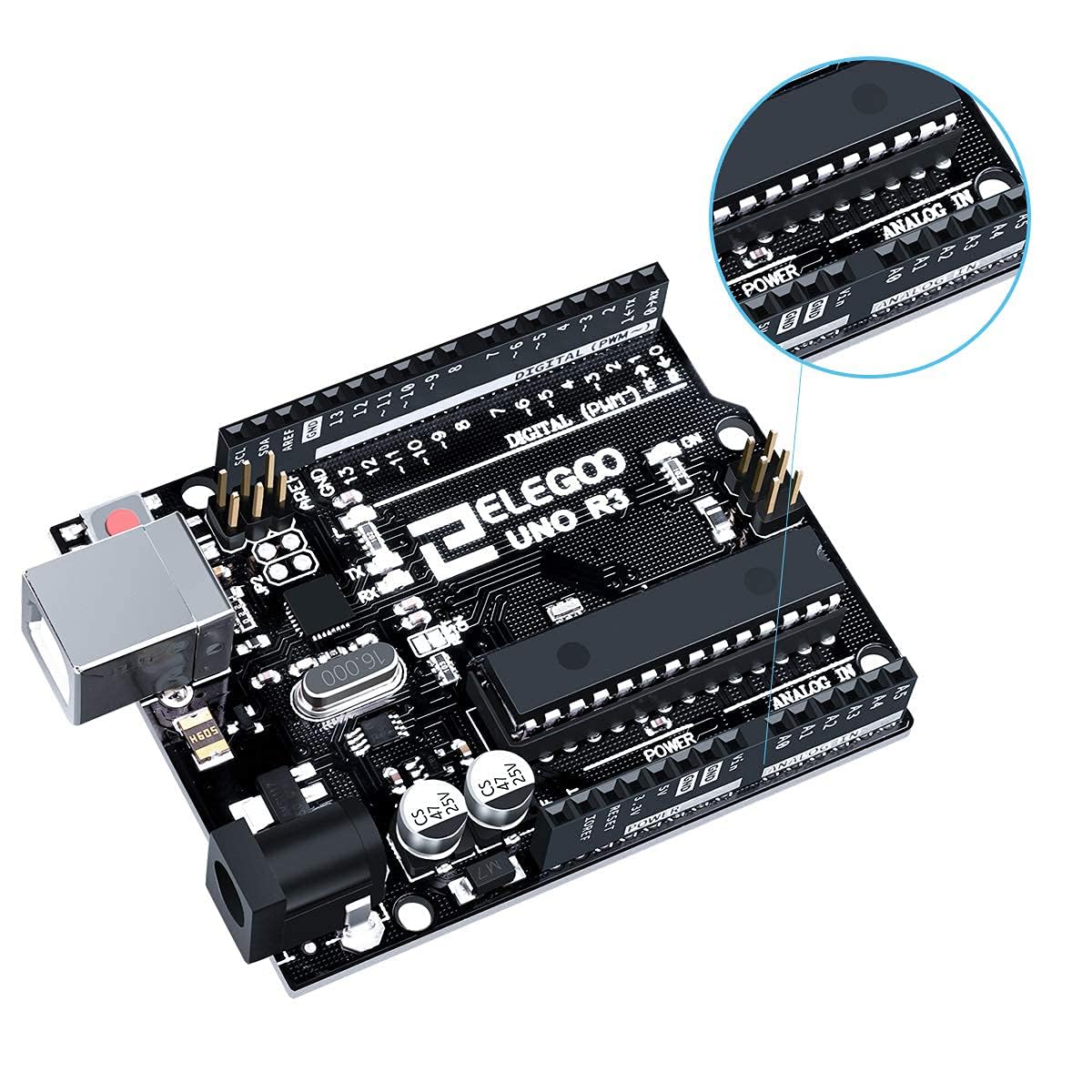 Foto 5 pulgar | Placa Arduino Elegoo Uno R3 Atmega328p Con Cable Usb - Venta Internacional.