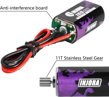 Foto 2 | Motor Injora 180 Pro Brushed 48t Con Disipador De Calor Para Trx4m 1/18 - Venta Internacional.