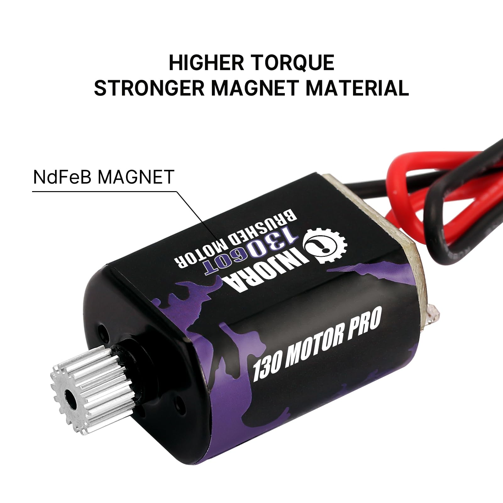 Foto 4 pulgar | Motor Injora 130 60t Cepillado Con Piñón De Acero Inoxidable - Venta Internacional.