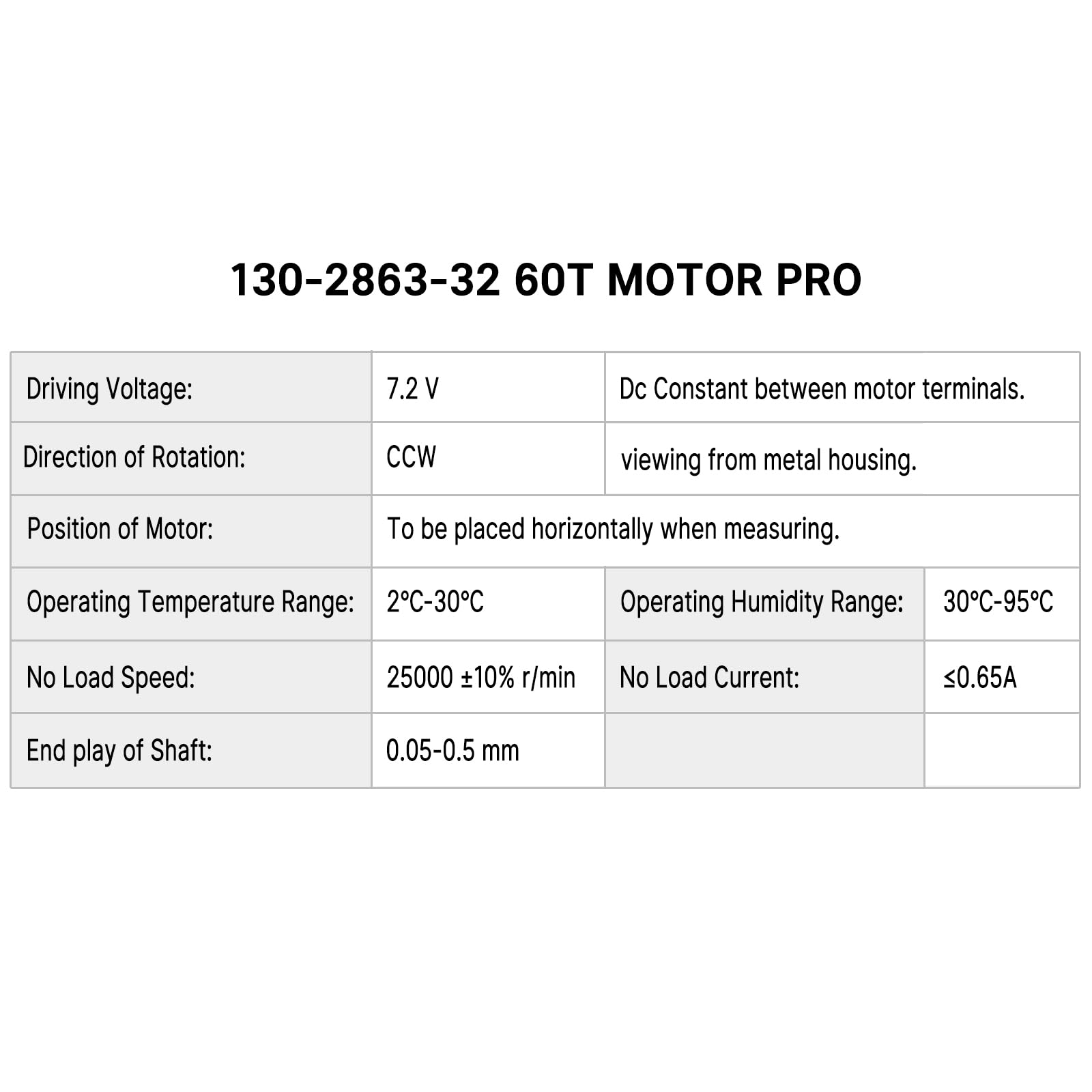 Foto 7 pulgar | Motor Injora 130 60t Cepillado Con Piñón De Acero Inoxidable - Venta Internacional.