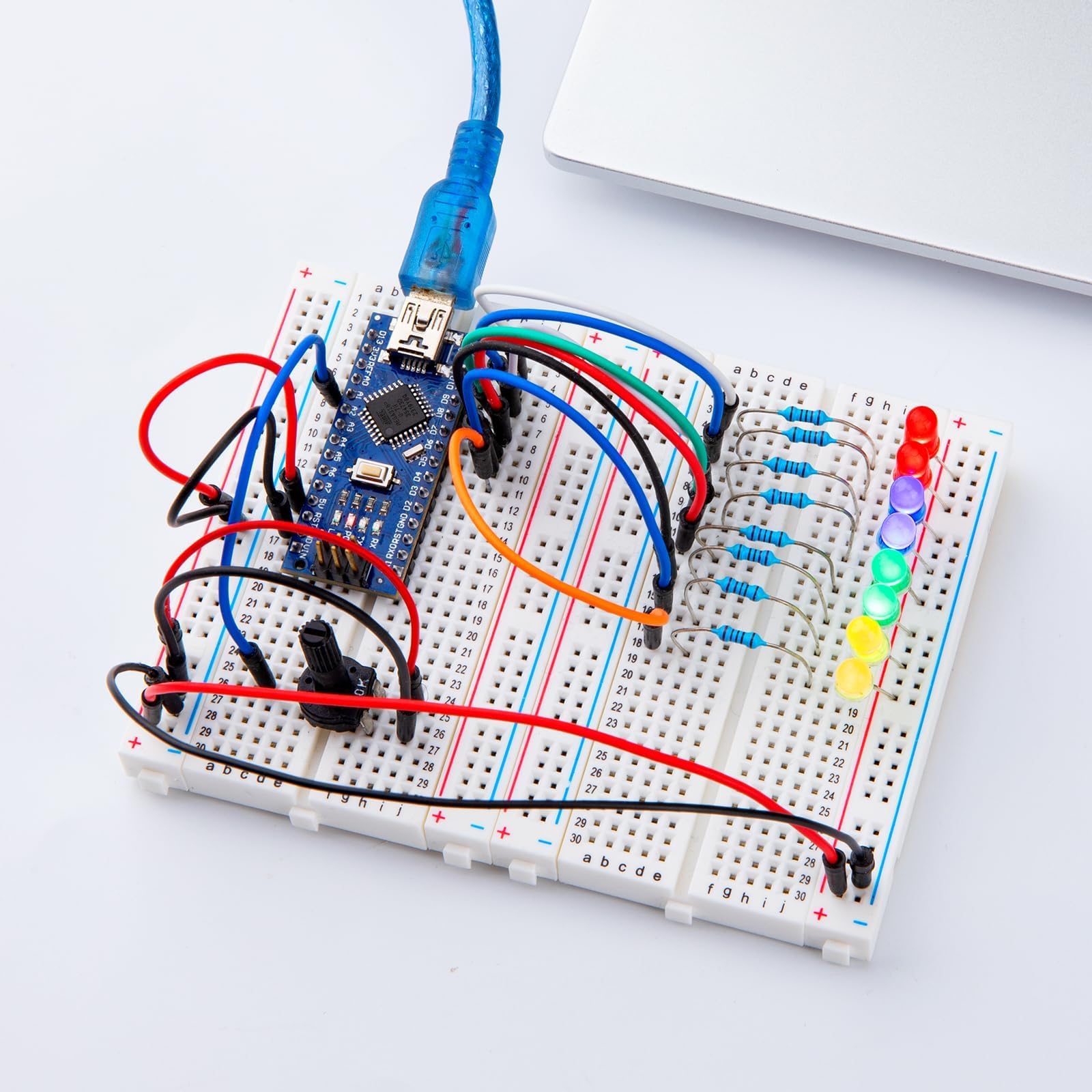 Foto 7 | Nano Board Elegoo Ch340/atmega+328p Presoldada Con Cable Usb - Venta Internacional.