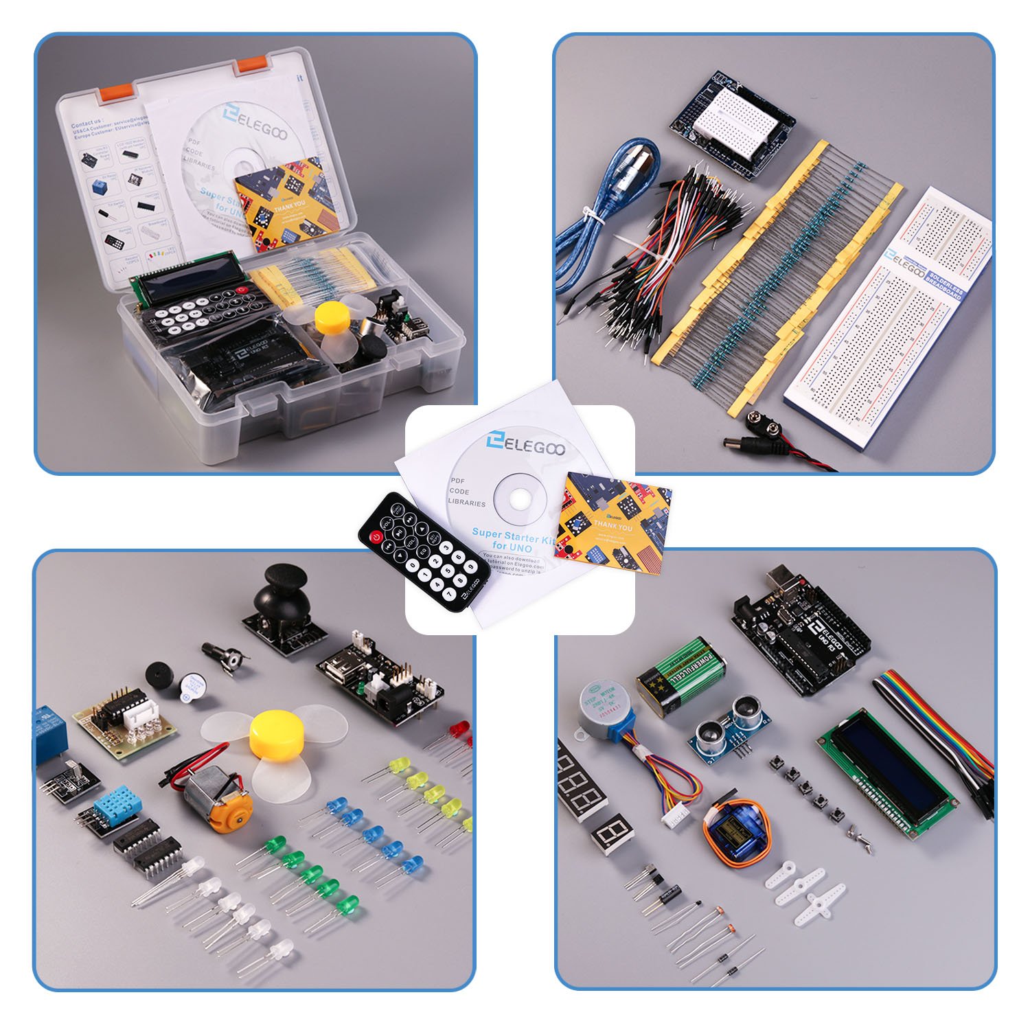 Foto 3 pulgar | Kit De Inicio Elegoo Uno Project Con Tutorial Y Placa Uno R3 - Venta Internacional.