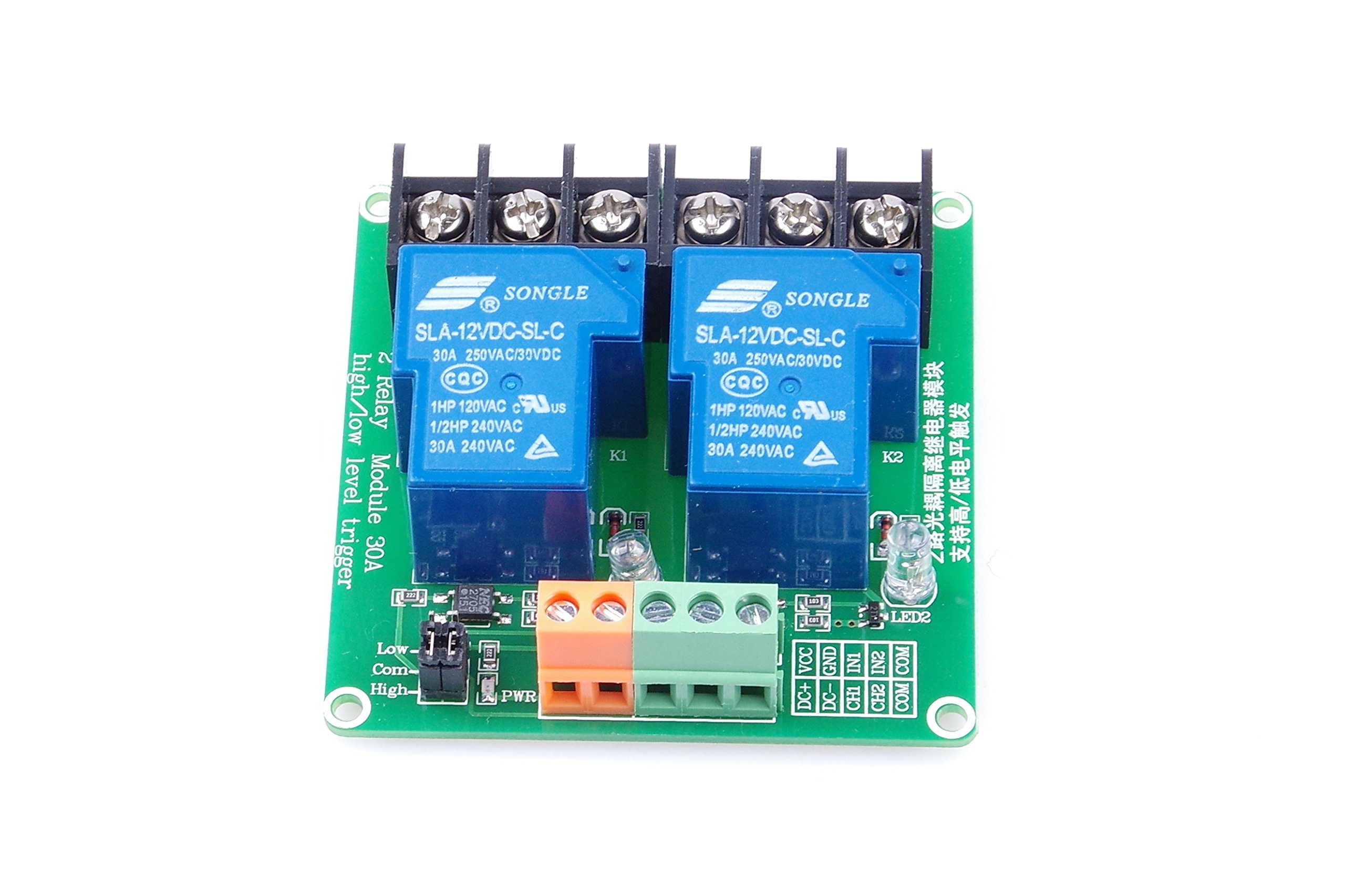Foto 3 pulgar | Módulo De Relé Knacro De 2 Canales, 12 V, Alto Y Bajo Nivel, 30 A - Venta Internacional.