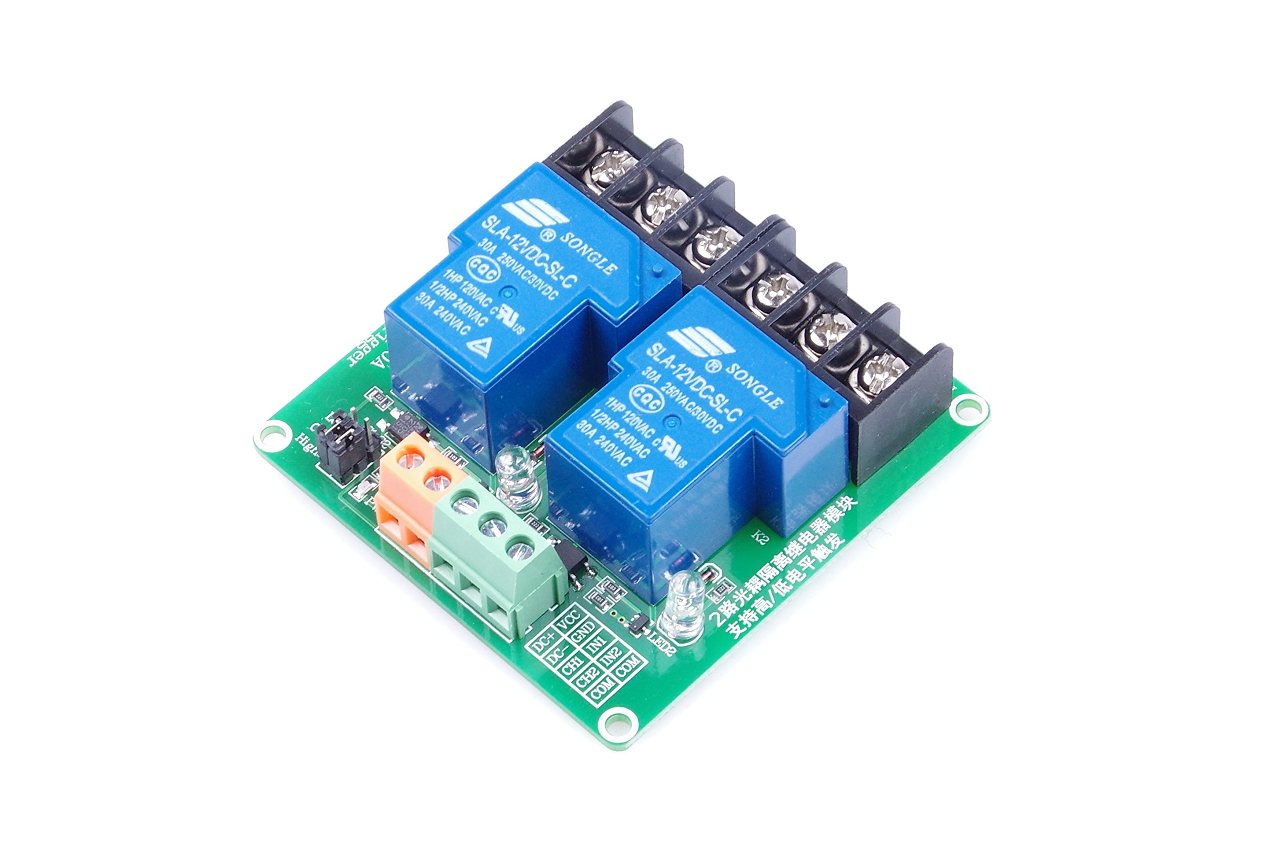 Foto 4 pulgar | Módulo De Relé Knacro De 2 Canales, 12 V, Alto Y Bajo Nivel, 30 A - Venta Internacional.
