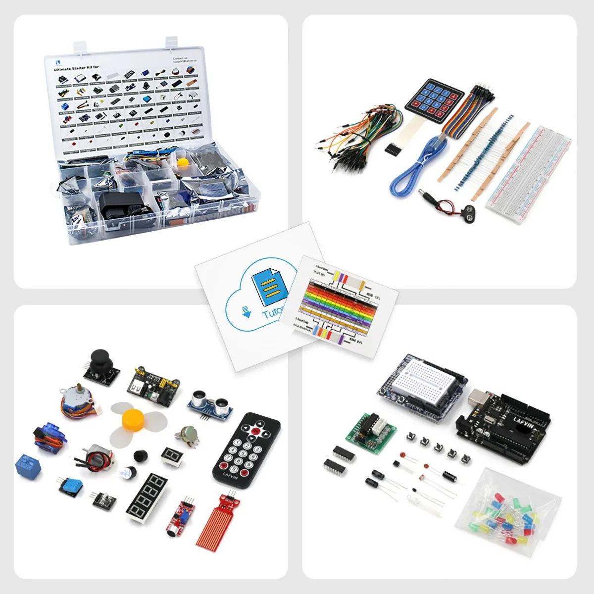 Foto 3 pulgar | Kit Compatible C/ Arduino Uno R3 Con Español Lab.g Multicolor