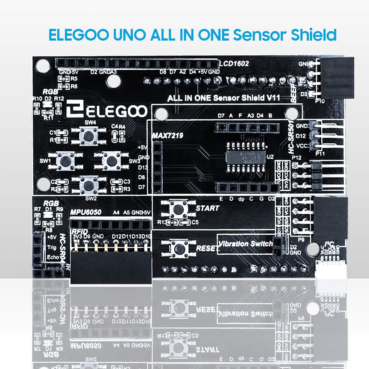 Foto 4 | Kit De Inicio Elegoo Mejorado Uno R3 Con Tutoriales Para Arduino - Venta Internacional.