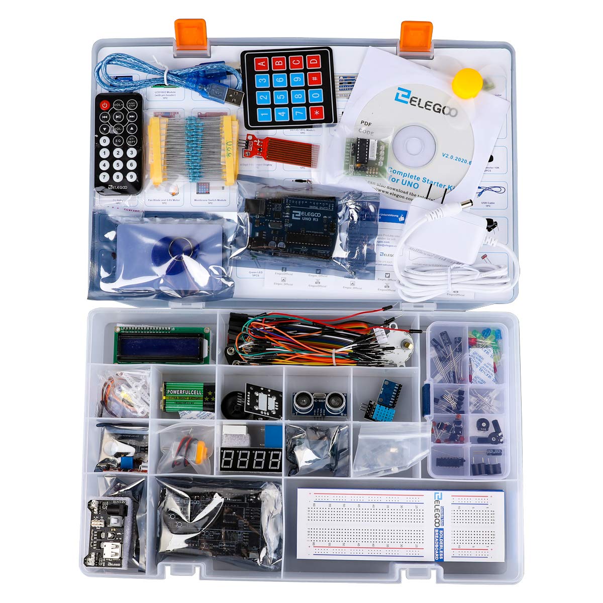 Foto 5 | Kit De Inicio Elegoo Mejorado Uno R3 Con Tutoriales Para Arduino - Venta Internacional.