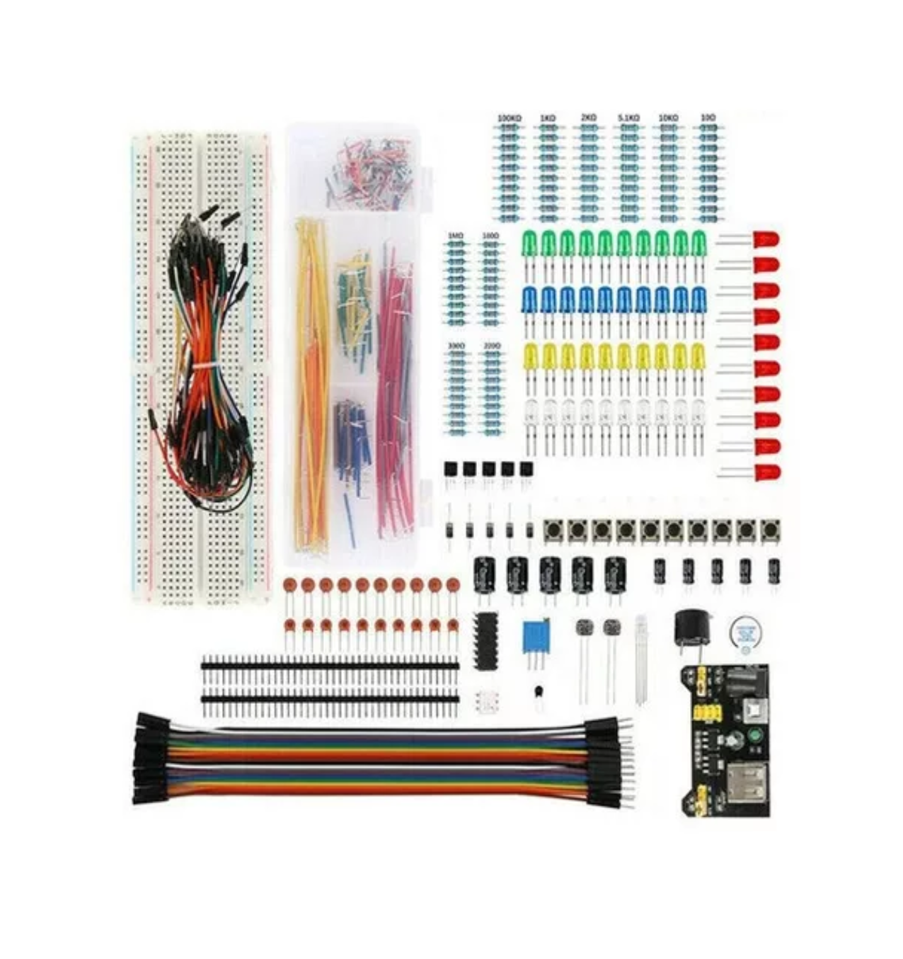 Foto 5 pulgar | Kit de Componente Electrónicos Belug 830 Puntos