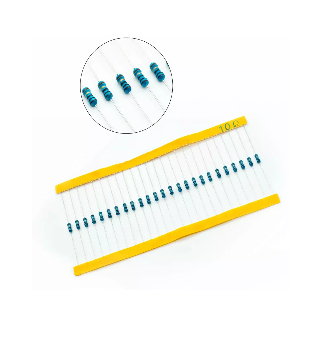Foto 5 pulgar | Conjunto de Resistores RexQualis 22 Valores 1% 1/4w 650 Piezas
