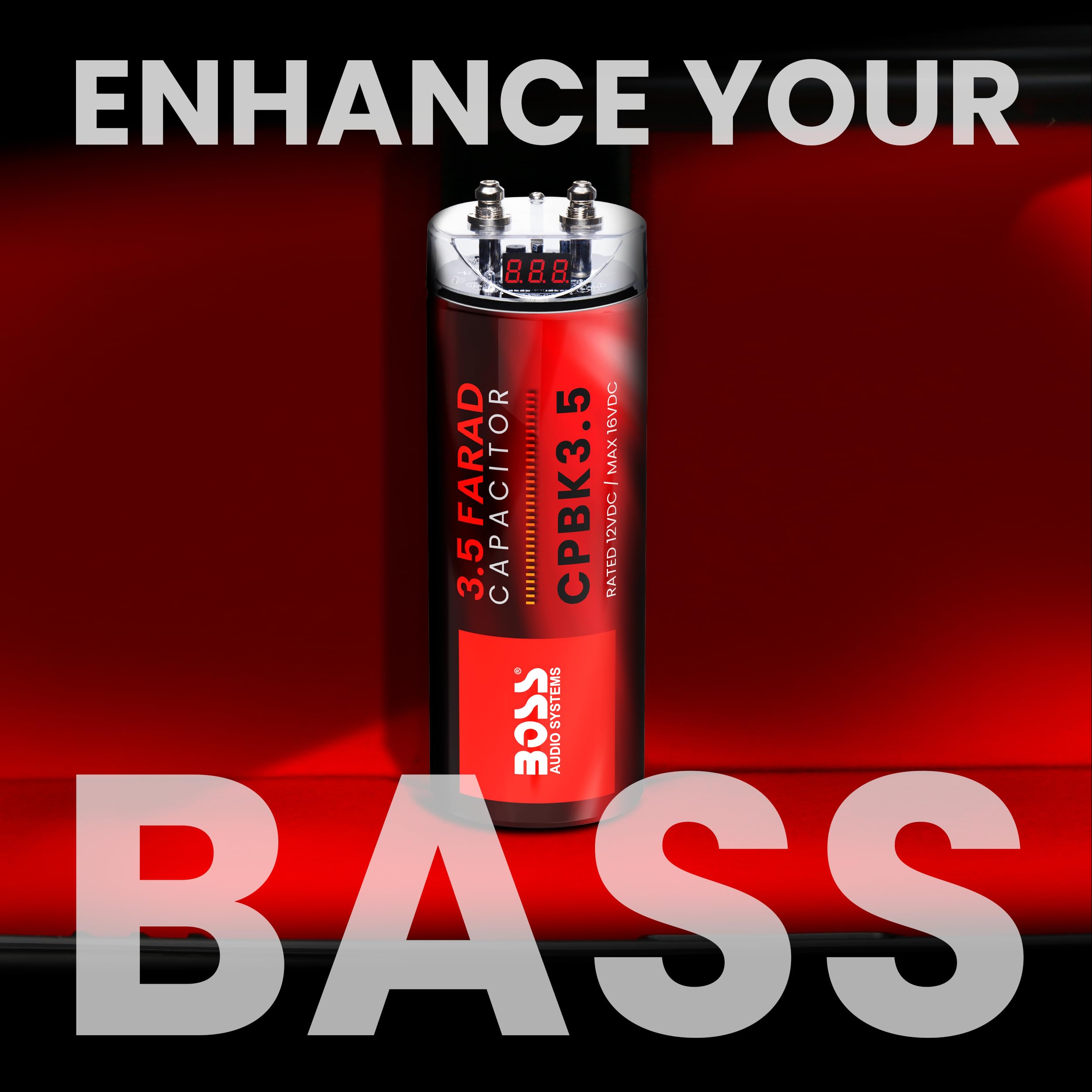 Foto 2 | Condensador Para Coche Boss Audio Systems Cpbk3.5 3.5f 16v - Venta Internacional.