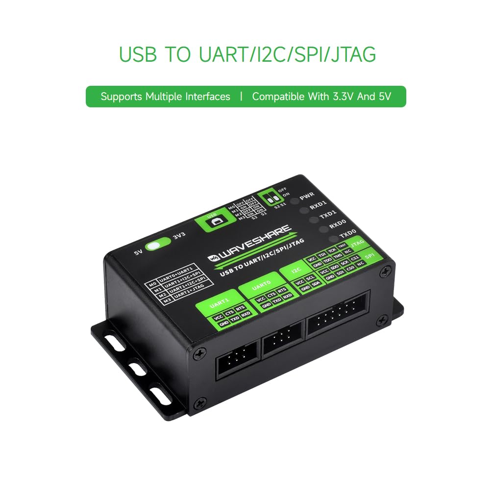 Foto 3 | Convertidor Usb A Uart/i2c/spi/jtag Waveshare - Venta Internacional.