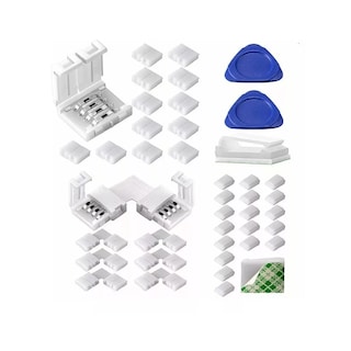 Foto 2 | Kit de Conectores de Luces LED Eo Safe Imports Esi-8074 RGB de 10 mm 40 Piezas Blanco