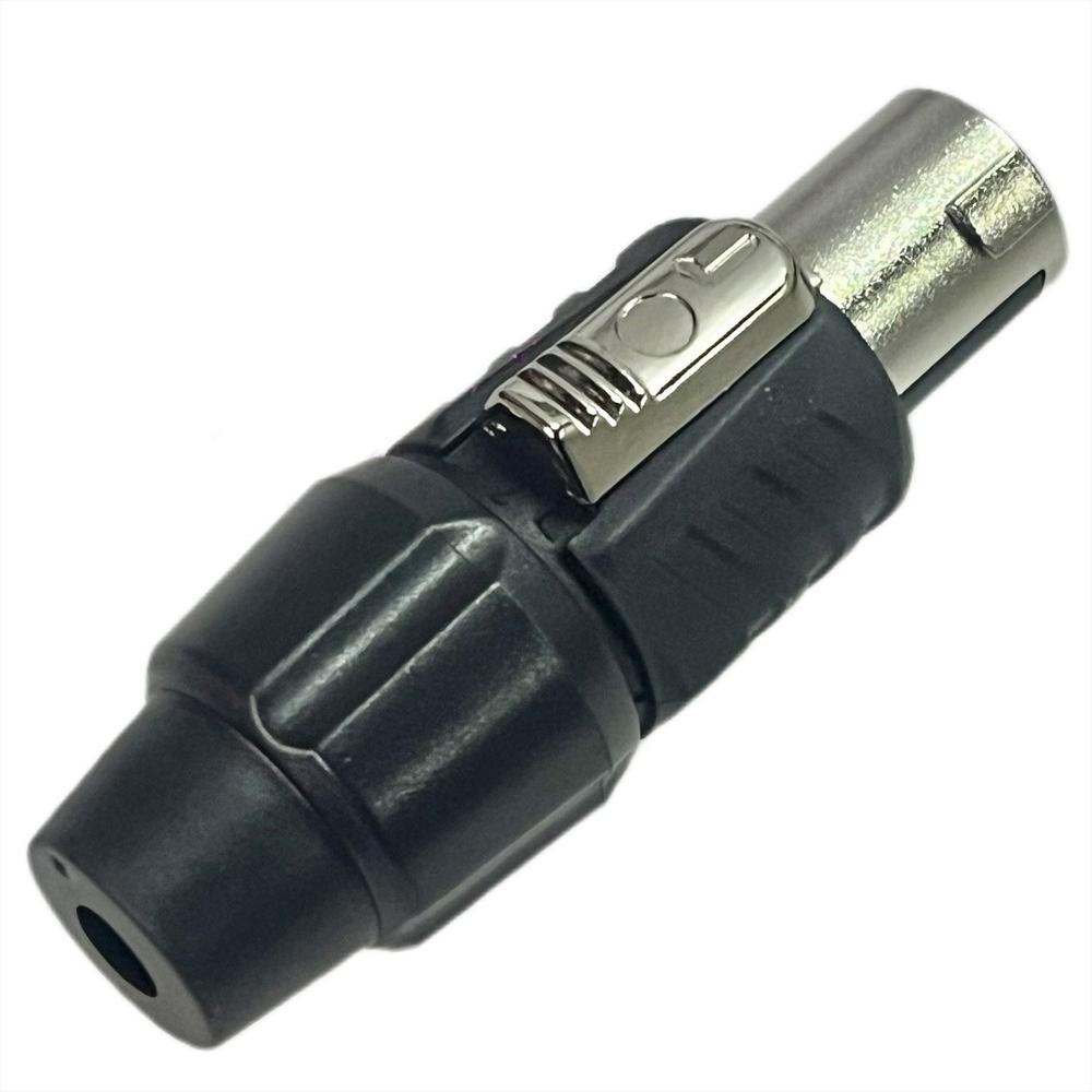 Foto 2 pulgar | Conector Speakon Harden Plug 4 Pin Metal Negro