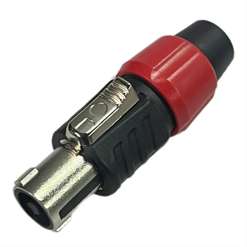Foto 3 pulgar | Conector Speakon Harden Plug 4 Pin Metal Rojo