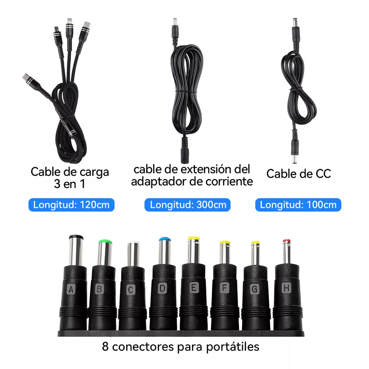 Foto 6 pulgar | Adaptador USB con cable de alimentación Eo Safe Imports Esi-15999 negro