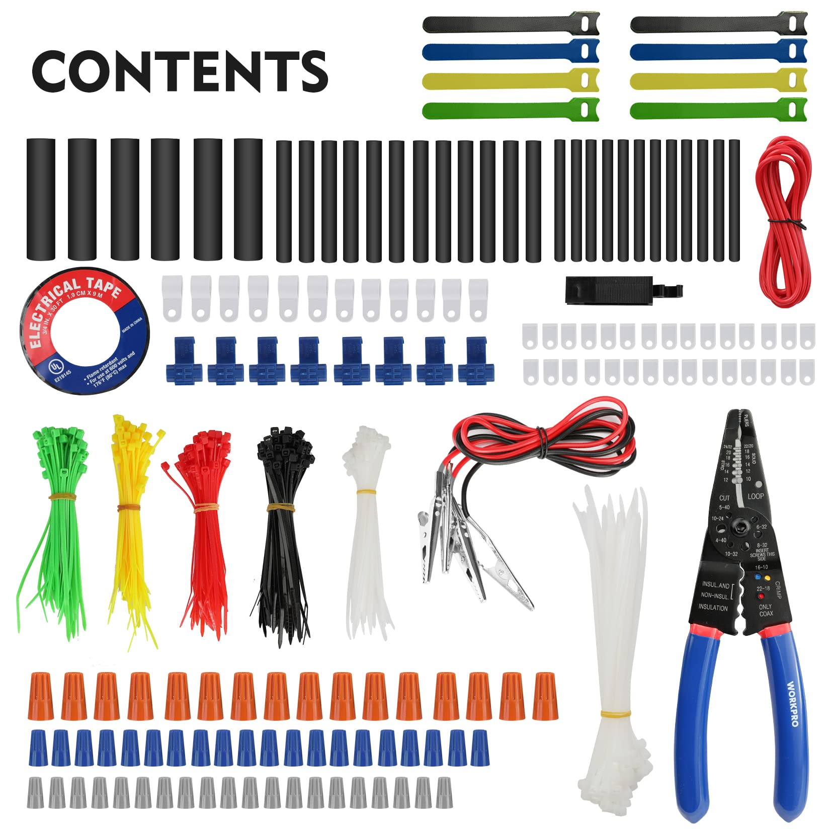 Foto 3 pulgar | Kit De Reparación Eléctrica Workpro De 582 Piezas Con Pelacables - Venta Internacional.
